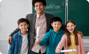 Academy and certification illustration